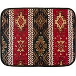 Uzbek Pattern In Temple Fleece Blanket (Mini)