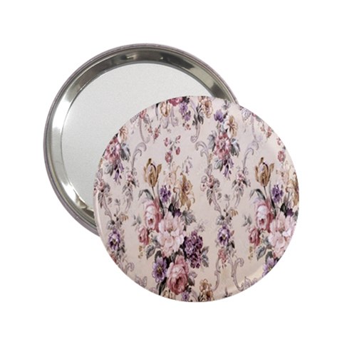 Vintage Floral Pattern 2.25  Handbag Mirrors from UrbanLoad.com Front