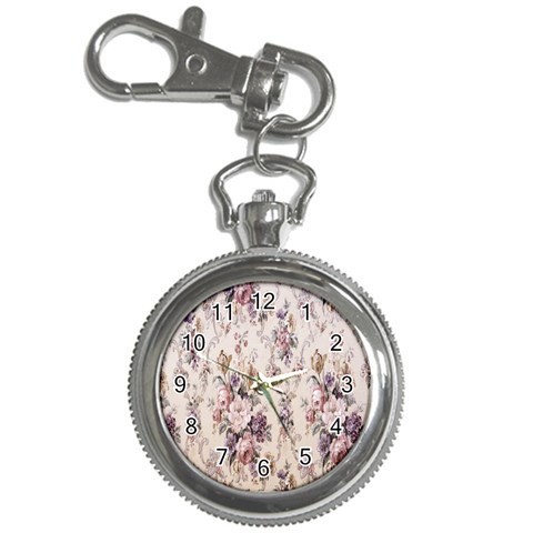 Vintage Floral Pattern Key Chain Watches from UrbanLoad.com Front