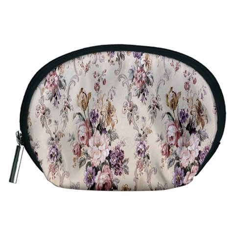 Vintage Floral Pattern Accessory Pouch (Medium) from UrbanLoad.com Front
