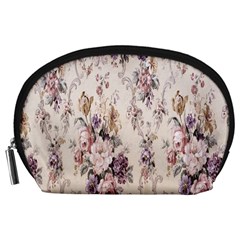 Vintage Floral Pattern Accessory Pouch (Large) from UrbanLoad.com Front