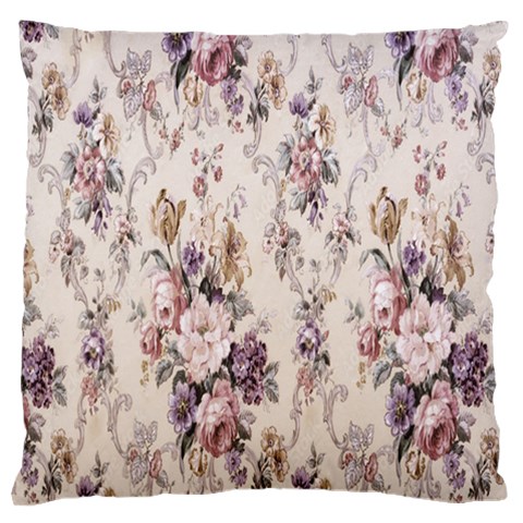 Vintage Floral Pattern Standard Premium Plush Fleece Cushion Case (One Side) from UrbanLoad.com Front