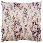 Vintage Floral Pattern Standard Premium Plush Fleece Cushion Case (Two Sides)
