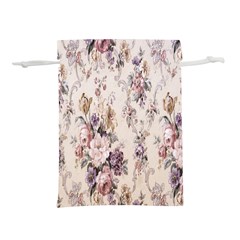 Vintage Floral Pattern Lightweight Drawstring Pouch (S) from UrbanLoad.com Front