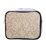 Vintage Wallpaper With Flowers Mini Toiletries Bag (One Side)