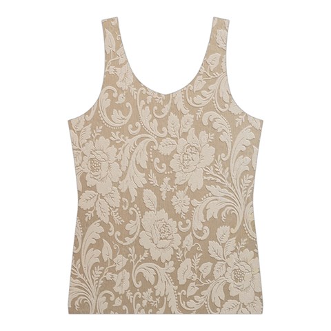 Vintage Wallpaper With Flowers Sport Tank Top  from UrbanLoad.com Front