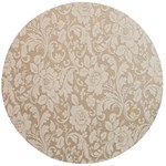 Vintage Wallpaper With Flowers Wooden Bottle Opener (Round)