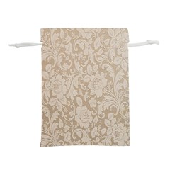 Vintage Wallpaper With Flowers Lightweight Drawstring Pouch (S) from UrbanLoad.com Back