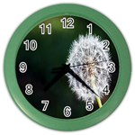 White Flower Color Wall Clock