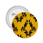 Yellow Regal Filagree Pattern 2.25  Buttons