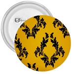 Yellow Regal Filagree Pattern 3  Buttons