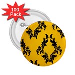 Yellow Regal Filagree Pattern 2.25  Buttons (100 pack) 
