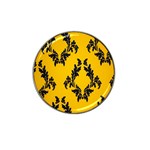 Yellow Regal Filagree Pattern Hat Clip Ball Marker (10 pack)