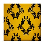 Yellow Regal Filagree Pattern Face Towel