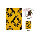 Yellow Regal Filagree Pattern Playing Cards Single Design (Mini)