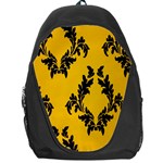 Yellow Regal Filagree Pattern Backpack Bag