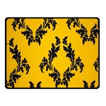 Yellow Regal Filagree Pattern Fleece Blanket (Small)