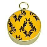 Yellow Regal Filagree Pattern Gold Compasses