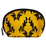 Yellow Regal Filagree Pattern Accessory Pouch (Large)