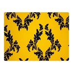 Yellow Regal Filagree Pattern Premium Plush Fleece Blanket (Mini)