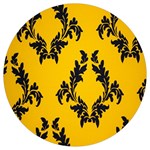 Yellow Regal Filagree Pattern Round Trivet
