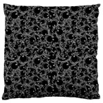 Black And Alien Drawing Motif Pattern Large Cushion Case (Two Sides)