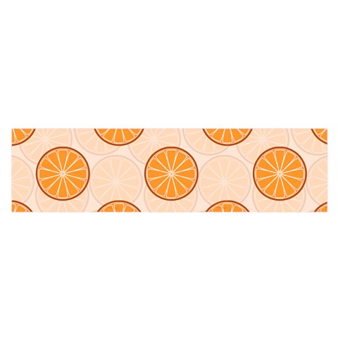 Orange Slices! Oblong Satin Scarf (16  x 60 ) from UrbanLoad.com Front