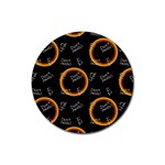 Abstract Pattern Background Rubber Coaster (Round)