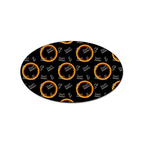 Abstract Pattern Background Sticker (Oval) from UrbanLoad.com Front