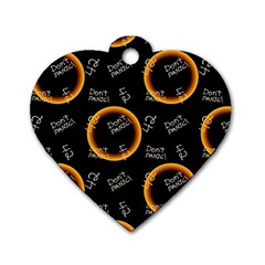 Abstract Pattern Background Dog Tag Heart (Two Sides) from UrbanLoad.com Front