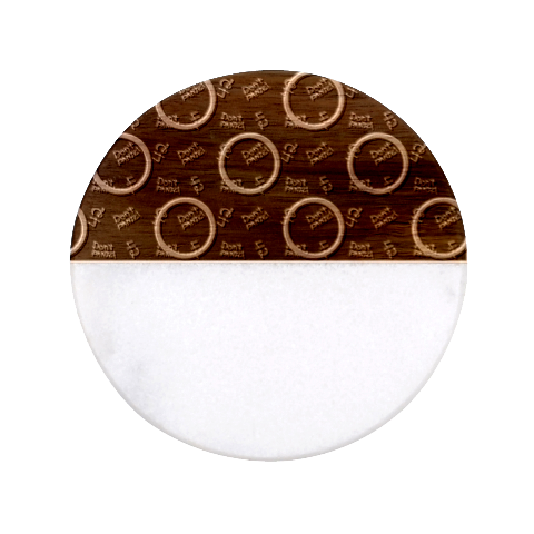 Abstract Pattern Background Classic Marble Wood Coaster (Round)  from UrbanLoad.com Front