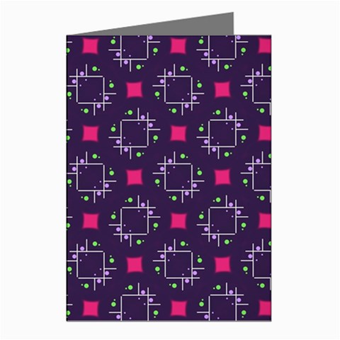 Geometric Pattern Retro Style Greeting Cards (Pkg of 8) from UrbanLoad.com Left