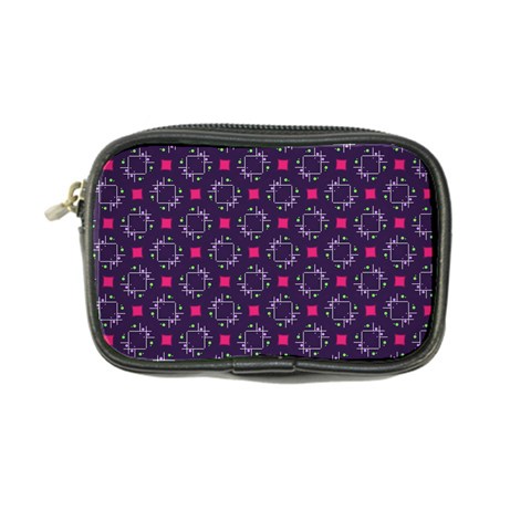 Geometric Pattern Retro Style Coin Purse from UrbanLoad.com Front