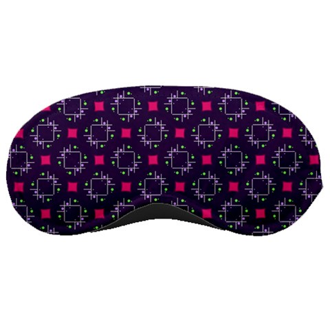 Geometric Pattern Retro Style Sleeping Mask from UrbanLoad.com Front