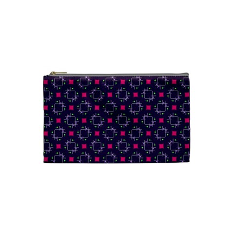 Geometric Pattern Retro Style Cosmetic Bag (Small) from UrbanLoad.com Front