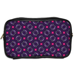 Geometric Pattern Retro Style Toiletries Bag (Two Sides) from UrbanLoad.com Back