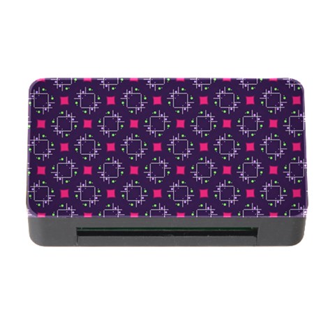 Geometric Pattern Retro Style Memory Card Reader with CF from UrbanLoad.com Front