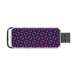 Geometric Pattern Retro Style Portable USB Flash (Two Sides) from UrbanLoad.com Back
