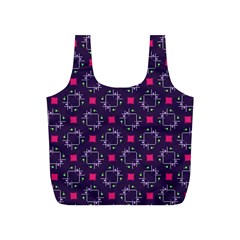 Geometric Pattern Retro Style Full Print Recycle Bag (S) from UrbanLoad.com Front