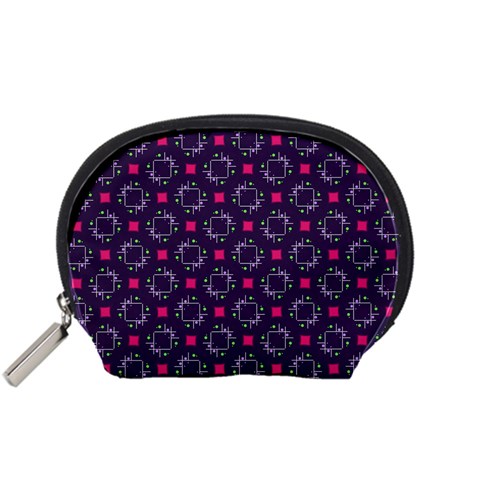 Geometric Pattern Retro Style Accessory Pouch (Small) from UrbanLoad.com Front
