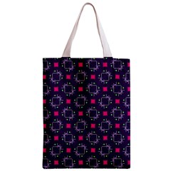 Geometric Pattern Retro Style Zipper Classic Tote Bag from UrbanLoad.com Front