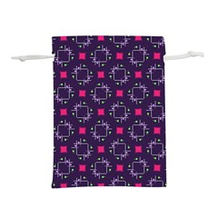 Geometric Pattern Retro Style Lightweight Drawstring Pouch (M) from UrbanLoad.com Front