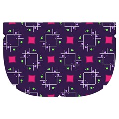 Geometric Pattern Retro Style Make Up Case (Small) from UrbanLoad.com Side Left
