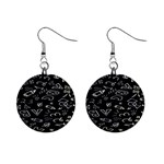 Background Graphic Abstract Pattern Mini Button Earrings