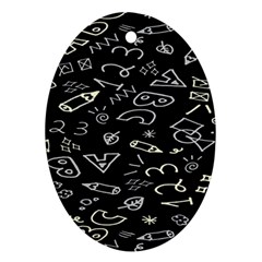 Background Graphic Abstract Pattern Oval Ornament (Two Sides) from UrbanLoad.com Back