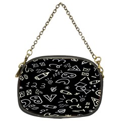 Background Graphic Abstract Pattern Chain Purse (Two Sides) from UrbanLoad.com Front