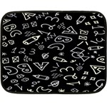 Background Graphic Abstract Pattern One Side Fleece Blanket (Mini)