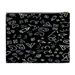 Background Graphic Abstract Pattern Cosmetic Bag (XL) from UrbanLoad.com Back