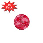 Background Peace Doodles Graphic 1  Mini Buttons (10 pack) 