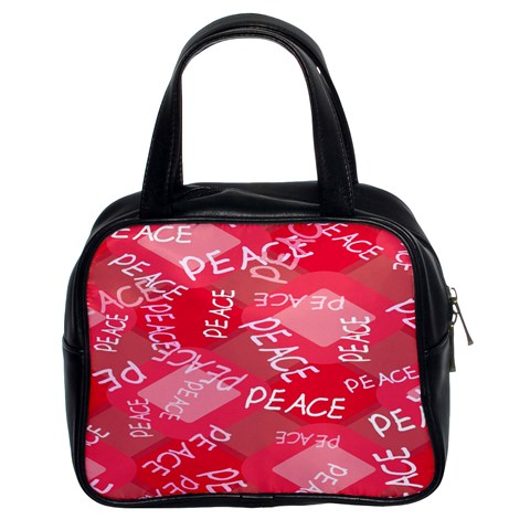 Background Peace Doodles Graphic Classic Handbag (Two Sides) from UrbanLoad.com Front